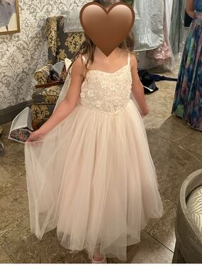 Princess Daliana Sequin Floral Flower Girl Dress size 6